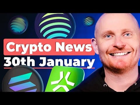 Crypto News: January 30th: Bitcoin Soars | Solana Bullish | Airdrop Updates