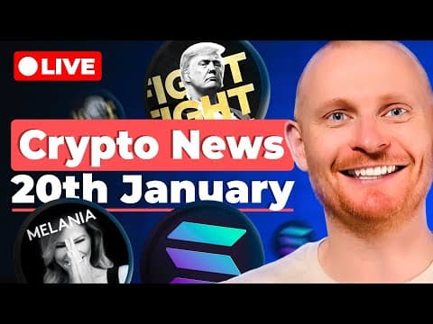 Crypto News: January 20th: Solana Growing | $TRUMP & $MELANIA | Market Updates & Airdrops