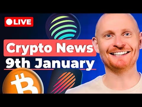 Crypto News: January 9th: BTC Sell Pressure? | Meteora Bootcamp | Jupuary Updates