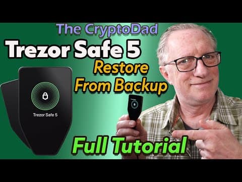 How to Restore from Backup Phrase on Trezor Safe 5: Full Tutorial