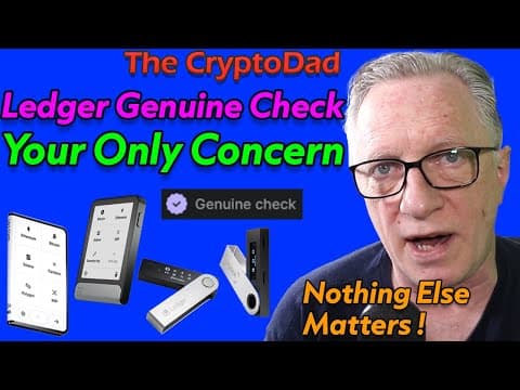 🔑 Ledger Security: How the Genuine Check Keeps Your Device Safe 🔍No Need to Worry about Tampering