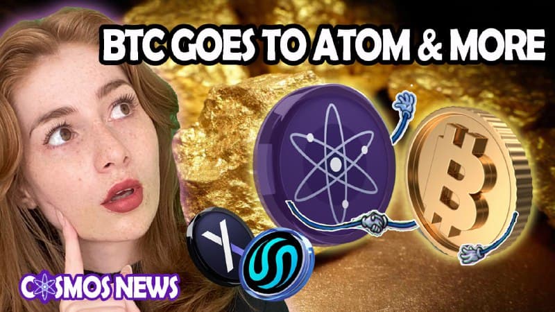 COSMOS NEWS: NEW BTC YIELD IN COSMOS ATOM DEFI & MORE!!