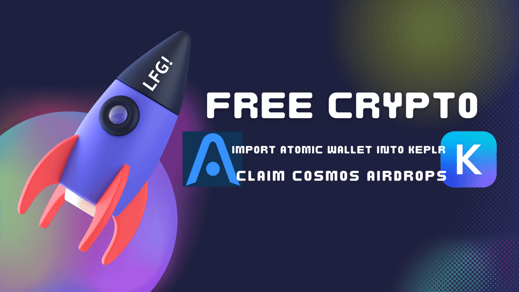 Import Atomic wallet desktop into Keplr extension to claim Cosmos airdrops