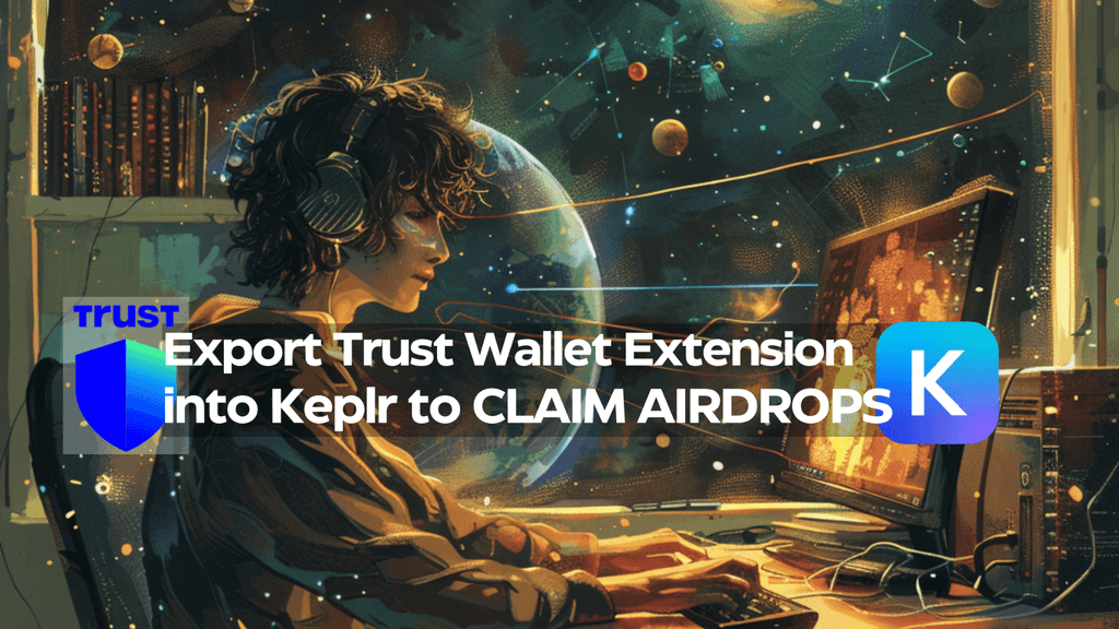 Import Trust Wallet Browser Extension into Keplr to CLAIM COSMOS AIRDROPS