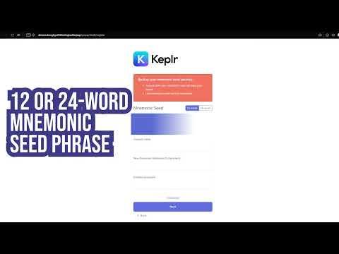 How to Create Keplr Wallet | Cosmos