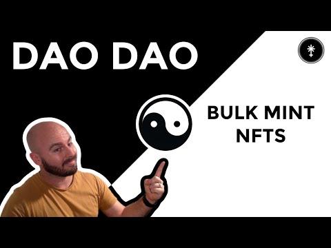 Bulk Action Mint NFTs in DAO DAO