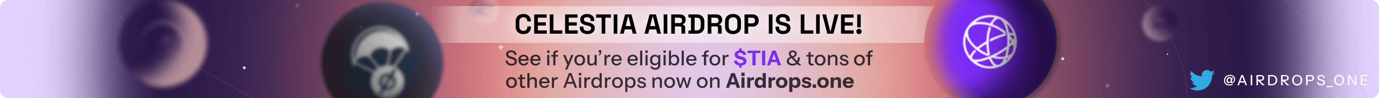 Check your $TIA airdrop, as well as plenty of others, here!